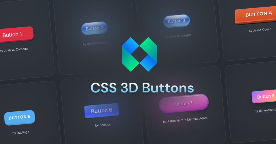 60 CSS 3D Buttons Free Collection - CSS Pro